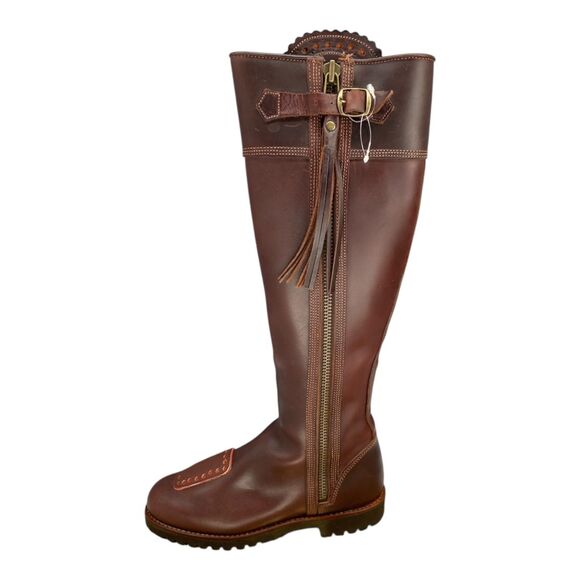 NIB Penelope Chilvers Tall Long Tassel Boot Conker Brown Leather EU 38 / US 7 - Picture 5 of 16